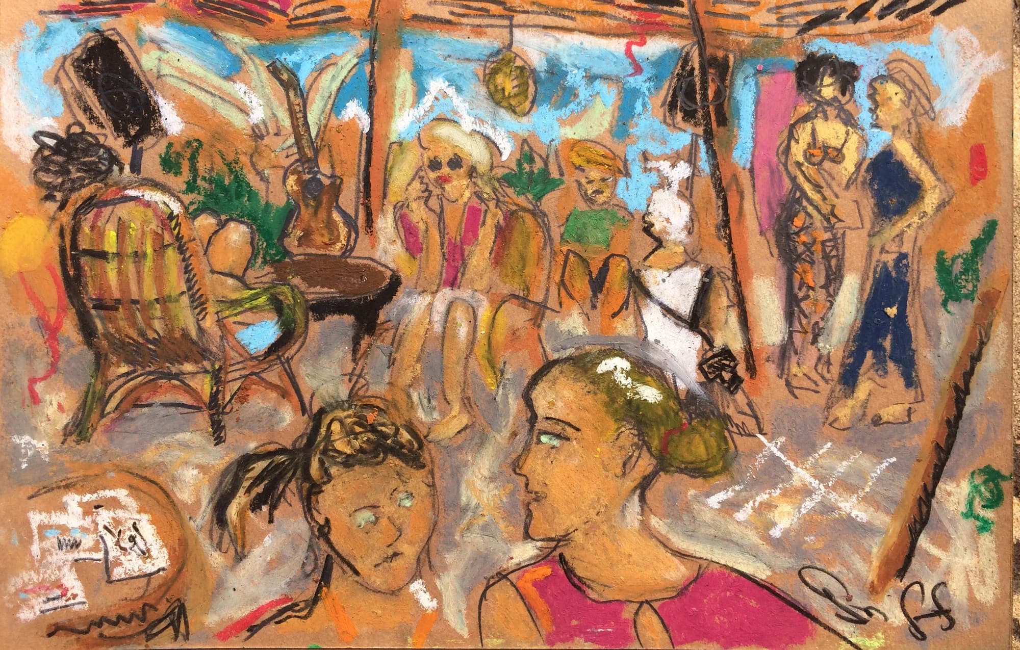 Radiant Azure Gesture